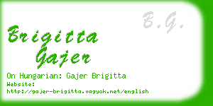brigitta gajer business card